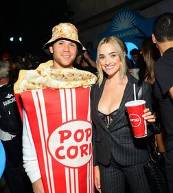 LOS ANGELES, CALIFORNIA - OCTOBER 27: (L-R) Matt Ziering and Brianne Howey attend the Annual Casamigos Halloween Party on October 27, 2023 in Los Angeles, California. (Photo by Matt Winkelmeyer/Getty Images for Casamigos)