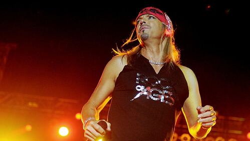 LOS ANGELES, CA - JUNE 08:  Singer Bret Michaels of Poison performs at the after party for the premiere of Warner Bros. Pictures' "Rock Of Ages" at Hollywood and Highland on June 8, 2012 in Los Angeles, California.  (Photo by Kevin Winter/Getty Images)