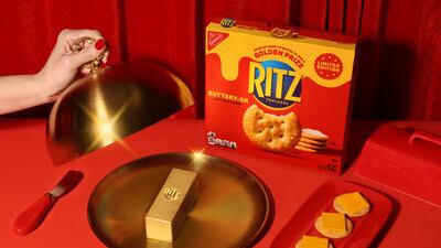 RITZ Brand Introduces Limited Edition Buttery-er Flavored Crackers Along with the Chance to Strike Gold (PRNewsfoto/Mondelez International)