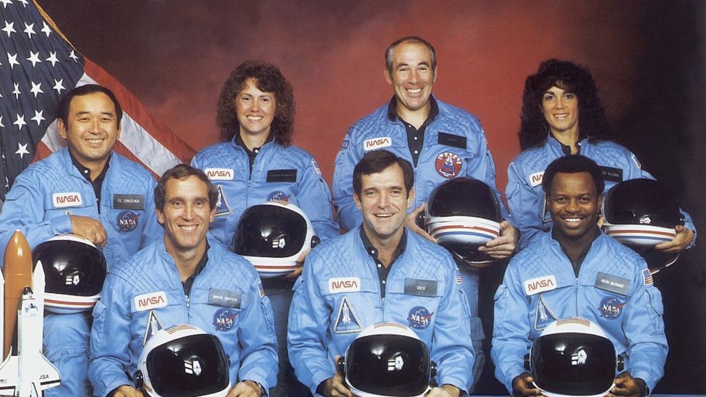 The crew of the Challenger space shuttle who died on Jan. 28, 1986.